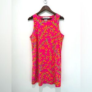 Gretchen Scott Mod Squad Weedwaker Pink Orange Colorful Shift Dress Large